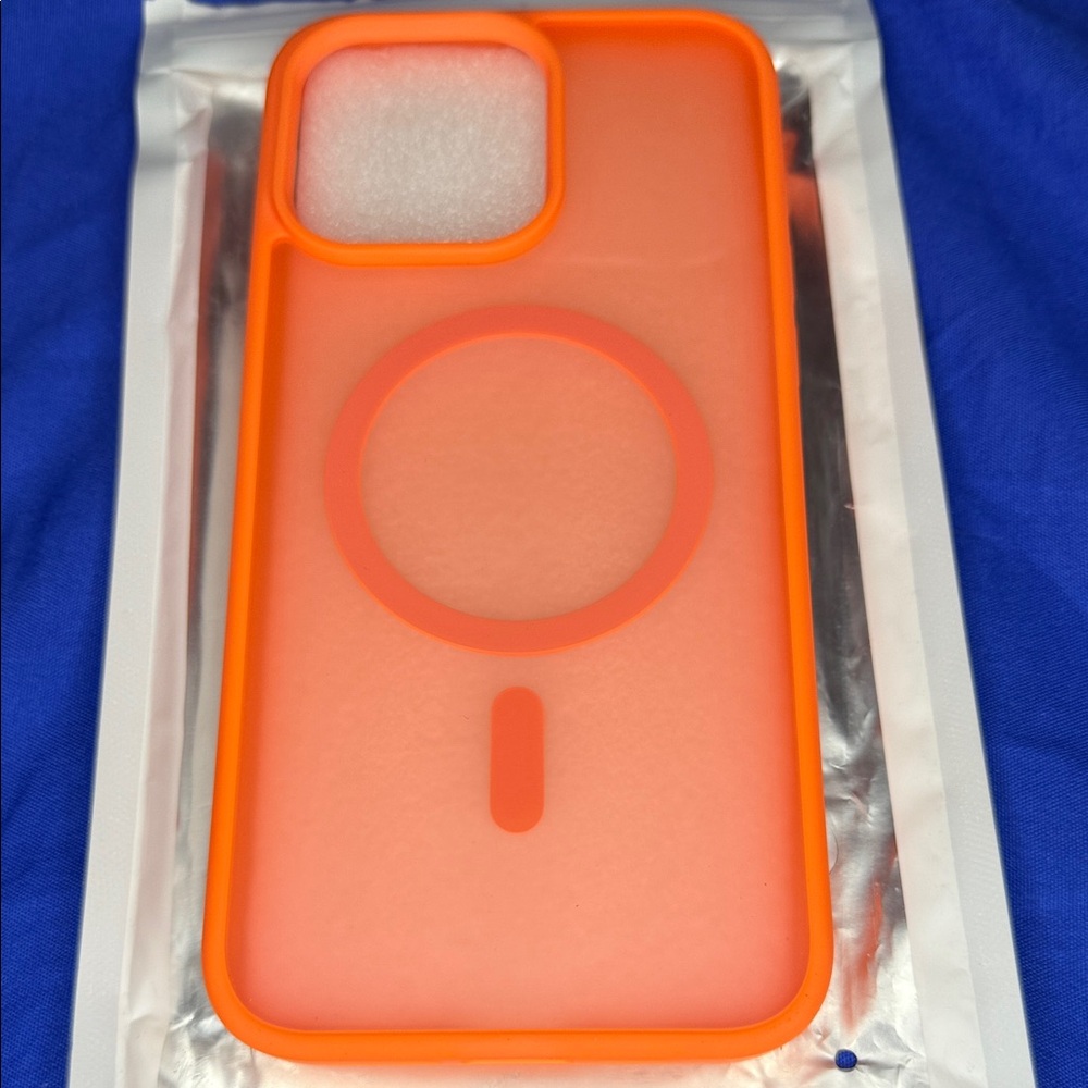 Orange Iphone 15 Case Magsafe compatible